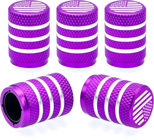 Vista 18 de 4 piezas de tapas de válvula de rueda con forma de punta, válvula de rueda de aleación de aluminio con punta, cubiertas universales de válvula