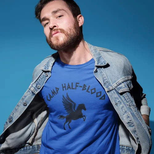 Vista 4 de shop4ever Camp Half Blood T-Shirt Demigod Tee