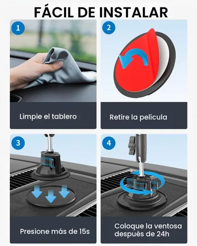 Vista 8 de Soporte de tableta para coche y camión - [Ventosa fuerte] Soporte de tableta resistente para parabrisas de tablero de instrumentos con brazo
