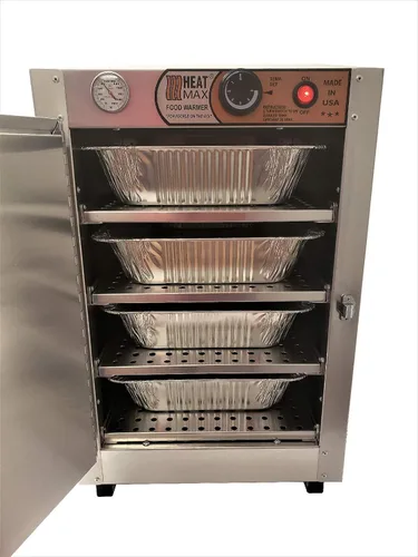 Vista 3 de Heat Max 162224 calentador eléctrico para catering de fiesta, tamaño completo, con sartenes de 3.25" de alto, caja caliente, calentador