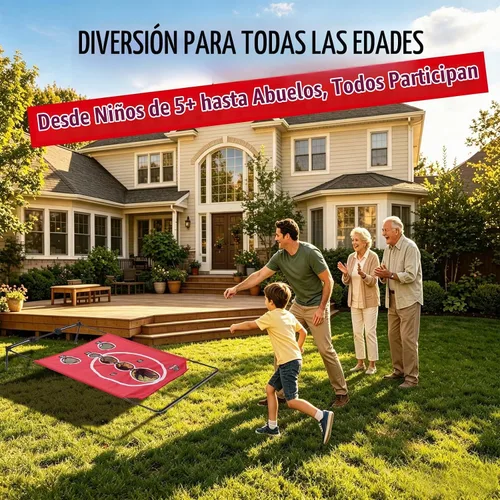 Vista 7 de BACKYARD ALL-STARS Juego de tablero de cornhole estilo arcade, juego de Cornhole de plástico negro para 1-2 jugadores, juego de cornhole portátil