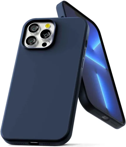 Vista 9 de GOOSPERY Funda de silicona líquida compatible con iPhone 13 Pro Max, protección de cuerpo completo, suave al tacto, a prueba de golpes, con forro