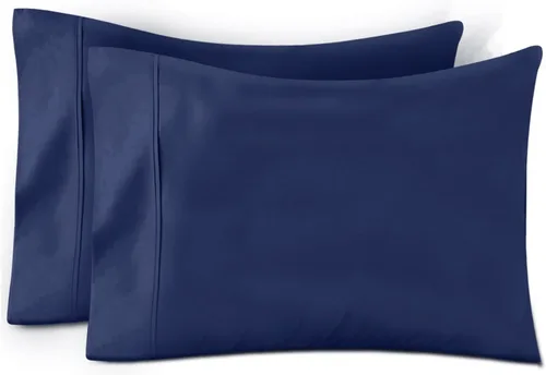 Vista 18 de TEXAS LINEN CO. Juego de 4 fundas de almohada tamaño queen de 100% algodón egipcio - Fundas de almohada de lujo de 600 hilos tamaño queen/estándar
