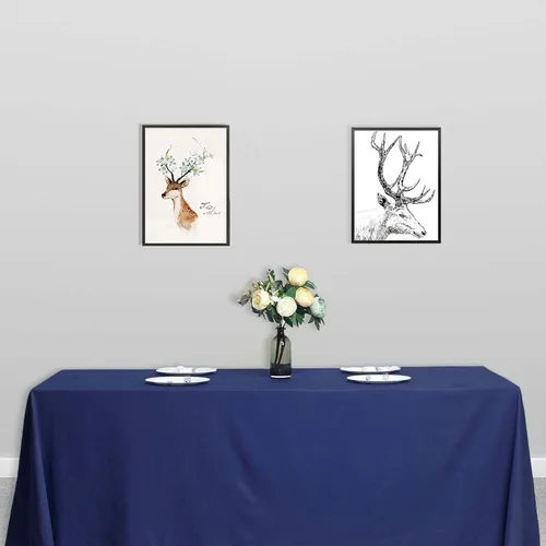 Vista 140 de Efavormart - Mantel redondo de poliéster de 108 pulgadas, 108 pulgadas, para bodas, fiestas, banquetes, restaurantes, color verde manzana
