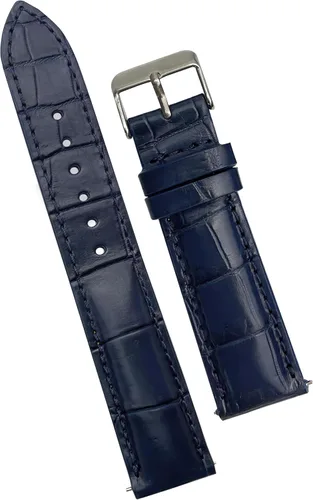 Vista 18 de vinacreations Correa de reloj hecha a mano AIIi-gator para hombres con liberación rápida, de cuero de cocodrilo premium, correa de reloj de repuesto