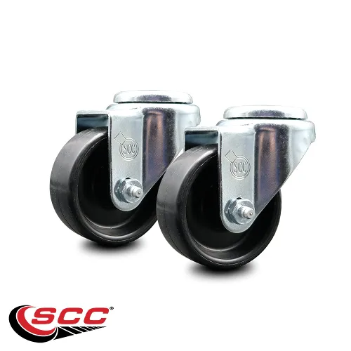 Vista 2 de Service Caster Juego de ruedas de repuesto para carrito de plataforma Cosco 12-304 ABL Hand Truck - Incluye 2 ruedas giratorias - Juego de 2 2