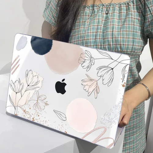 Vista 6 de Funda para MacBook Air de 13 pulgadas 2021 2020 2019 2018 para Mac A2337 M1 A2179 A1932 Funda con Touch ID, funda rígida de plástico