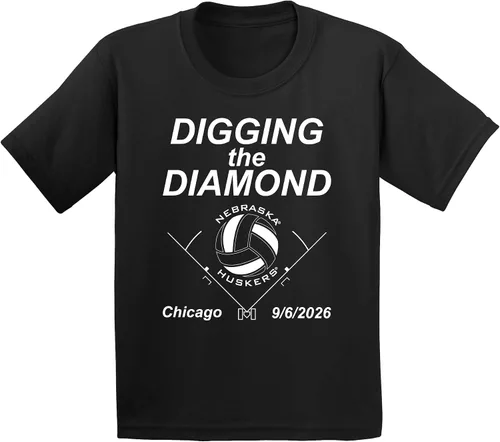 Vista 18 de CornBorn Camisetas de voleibol de Nebraska para niños jóvenes Elige tu diseño