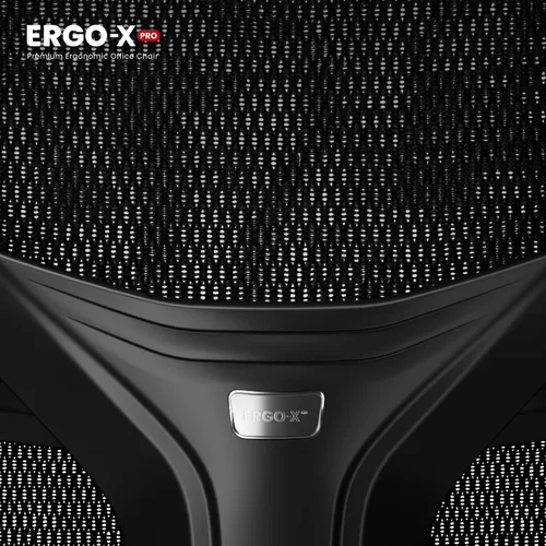 Vista 7 de FLEXISPOT ErgoX-Pro - Silla de oficina ergonómica prémium color obsidiana