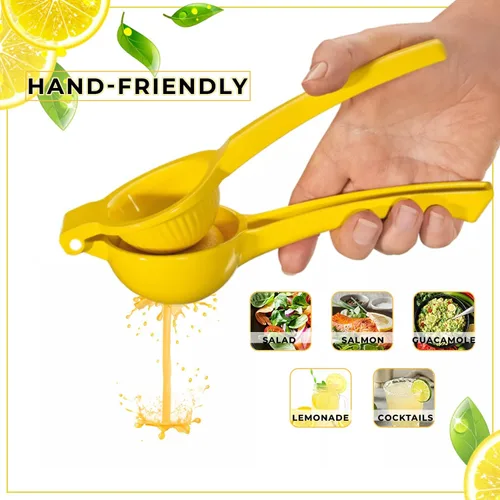 Vista 2 de Exprimidor de limón, extractor de jugo de naranja, exprimidor de mano resistente, exprimidor de prensa de lima, atrapador de semillas, exprimidor