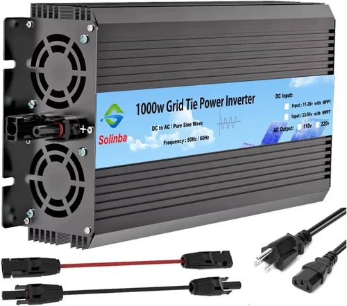 Vista 9 de Inversor solar de lazo de rejilla 500w DC11-28v a AC90-130v para sistema solar 12v