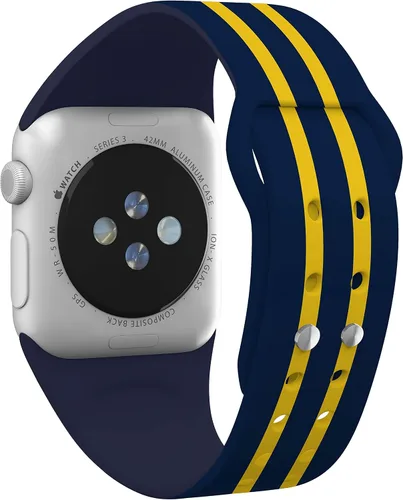 Vista 3 de Affinity Bands Correa de reloj Michigan Wolverines HD de la NCAA compatible con Apple Watch, todas las series