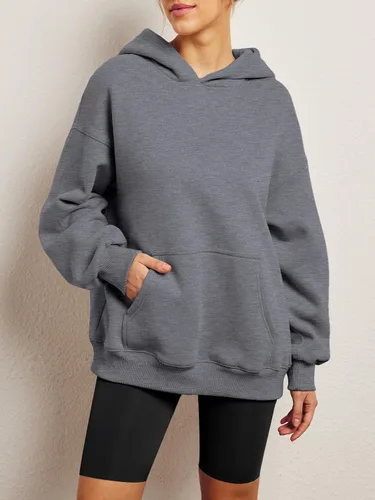 Vista 3 de AUTOMET Womens Oversized Sweatshirts Fleece Hoodies Long Sleeve Shirts Pullover Fall Clothes with Pocket