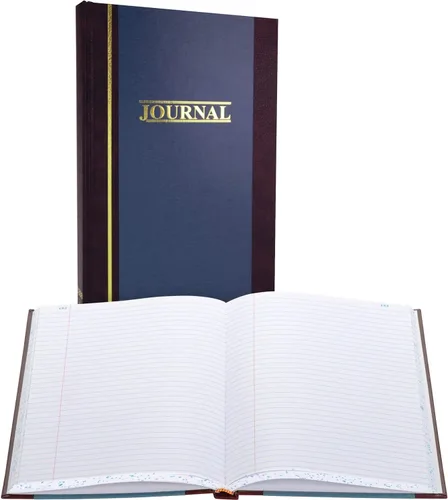 Vista 2 de Wilson Jones Libro de registros, 11-3/4" x 7-1/4", a rayas, 500 páginas, 35 líneas, S300 (WS300-5RA)