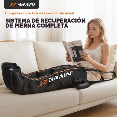 Vista 2 de Botas de recuperación de piernas con compresión de aire: Dispositivo de sistema de compresión secuencial de doble potencia con sensor de presión