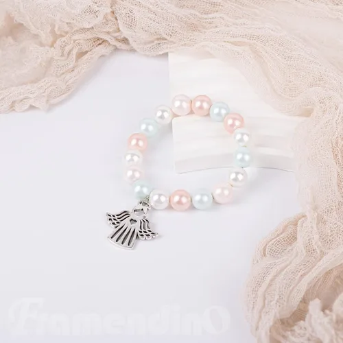 Vista 2 de Framendino, 50 dijes de ángel de plata con alas voladoras para collares, joyas y manualidades