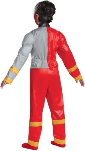 Vista 6 de Disfraz de Rangers de Dino Fury Red Ranger para niños