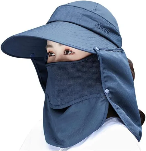Vista 11 de Sombrero de ala ancha – Multifuncional UPF 50 protección cubo pesca sombrero sombrero gorra