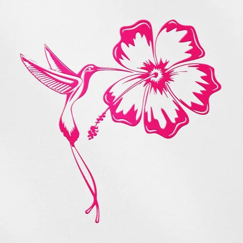 Vista 18 de Adhesivos transparentes de tatuaje de colibrí e hibisco (azul celeste) Calcomanías de vinilo impermeables prémium para teléfono portátil, accesorio