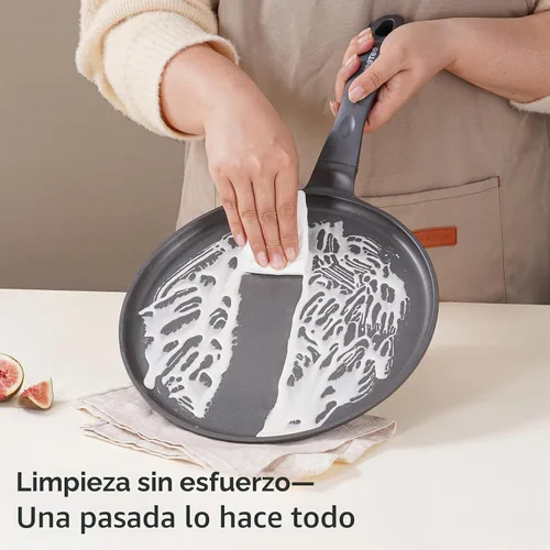 Vista 9 de JEETEE Sartén antiadherente para crepes, sartén de titanio para panqueques