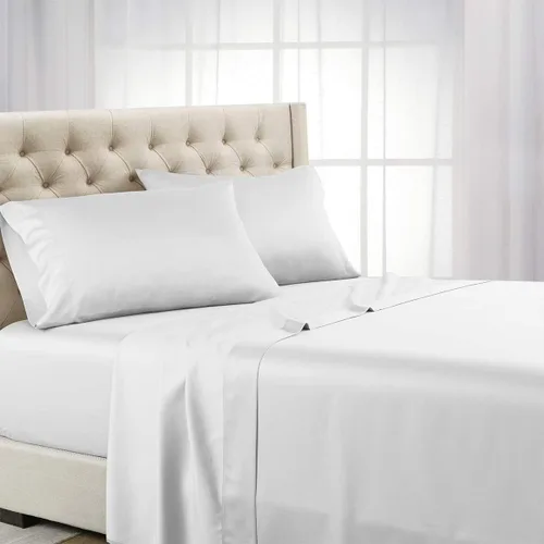 Vista 8 de Royal Hotel Twin XL Tencel Lyocell Sheets Set, 600 TC, Gray, 3-Piece