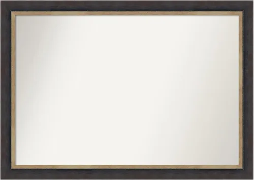 Vista 81 de Amanti Art Espejo personalizado, espejo de baño negro Astor, espejo de pared o espejo de tocador de baño sobre el fregadero (25 x 25 pulgadas)