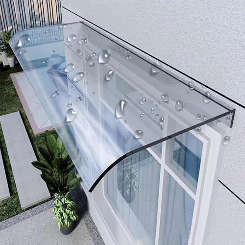 Vista 58 de Toldo para puerta al aire libre, toldo curvado para ventana, cubierta de refugio para lluvia, toldo invisible para puerta delantera, parasol