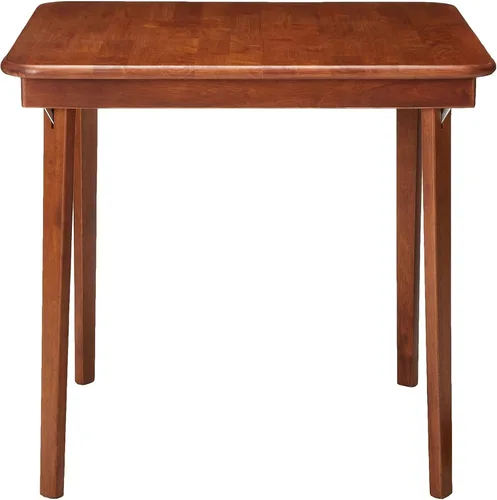 Vista 9 de Stakmore - Mesa plegable clásica de madera con borde recto, 32 pulgadas Cereza