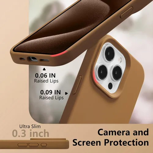 Vista 612 de Funda magnética de silicona para iPhone 13 Pro, color blanco antiguo [Compatible con Magsafe] [Forro de microfibra suave antiarañazos], funda