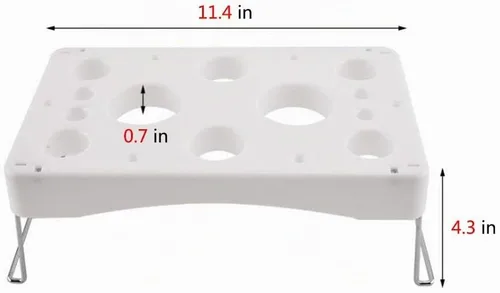 Vista 2 de LEILIN LIFE Piping bag shelf Cake Decorating Icing Bag Stand 12-Cavity Cream bolsa titular con tamiz