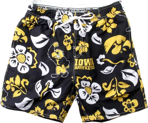 Vista 19 de Wes and Willy NCAA Traje de baño floral para hombre