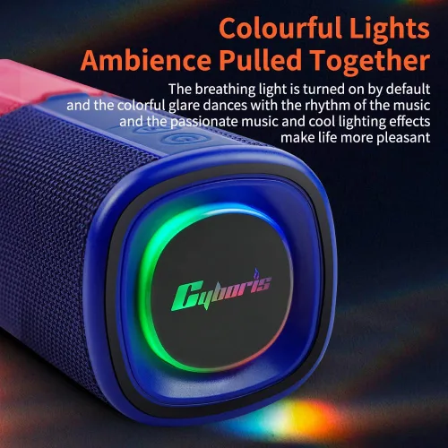 Vista 7 de Altavoz Bluetooth Magnético Divisible 2 en 1, de Colores Contrastantes, Impermeable, Doble Divisible, Portátil, Inalámbrico, Sonido Estéreo Potente