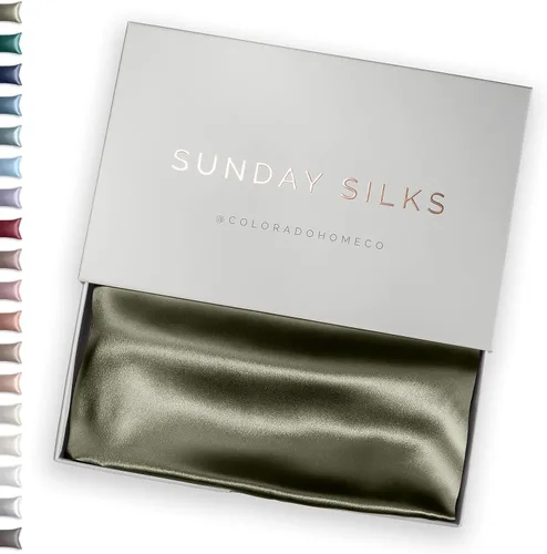Vista 42 de FUNDA DE ALMOHADA DE SEDA DE MORERA 100% SUNDAYSILKS™, Fundas de almohada de seda para cabello y piel, Superior a la funda de almohada de satén