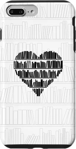 Vista 12 de Bookworm Book Lover Minimalist Heart White Case for iPhone 17