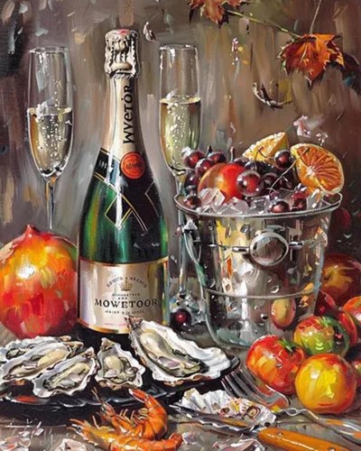 Vista 18 de Reloj de cocina de granja con limones, pintura al óleo por números, kit de pintura por números, lienzo de 16 x 20 pulgadas, pintura rústica, pintura