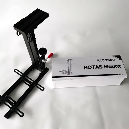 Vista 6 de RACGTING Hotas Mount for Logitech X56X52X52 Pro,No Installation Joystick Mount for Thrustmaster T Flight HOTAST.16000M FCS HOTASTCA Officer Pack