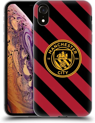 Vista 130 de Head Case Designs Funda de gel con licencia oficial del Manchester City Man City FC Away 2022/23 [protección de grado militar] compatible con Apple
