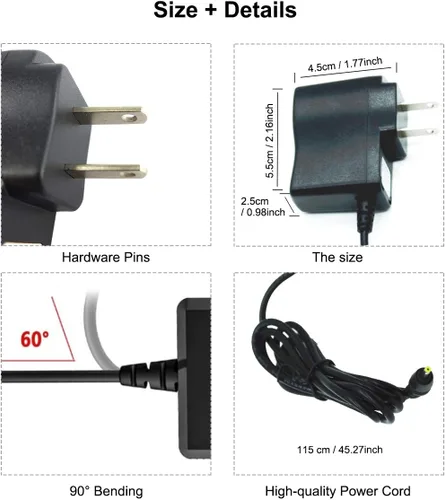 Vista 6 de Cargador adaptador de CA con luz para Philips Norelco G250 G290 G370 G390 G470