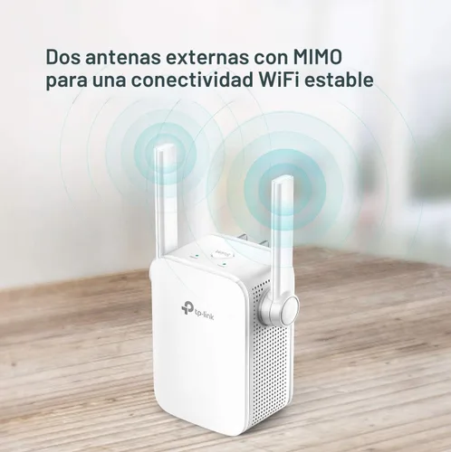 Vista 4 de TP-Link N300 Extensor WiFi (RE105), Extensor de Señal WiFi para el Hogar, Extensor de Rango WiFi de Banda Única, Amplificador de Internet, Soporta