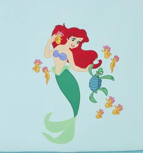 Vista 6 de Loungefly Disney La Sirenita Ariel Princess Lenticular Mini Mochila, verde azulado, Moderno