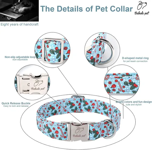 Vista 353 de Collar para perros del 4 de julio, collares patrióticos azules para cachorros y perros pequeños, ligero y ajustable 1776 collares para cachorros
