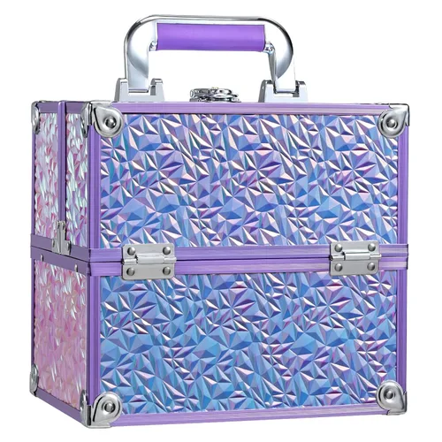 Vista 10 de Frenessa Estuche de Maquillaje Caja de Maquillaje Organizador de Cosméticos Estuche Portátil de Artista de Maquillaje Estuche de Viaje Caja
