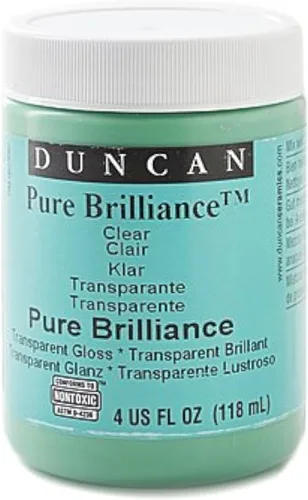 Vista 2 de Duncan Pure Brilliance Clear Glaze - Esmalte con brocha, tarro de 16 onzas