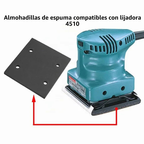 Vista 3 de Paquete de 6 almohadillas de repuesto autoadhesivas de espuma para lijadora 4510