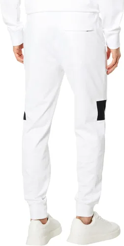 Vista 2 de Psycho Bunny Wilkes Pantalones deportivos blancos MD, Blanco