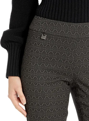 Vista 2 de SLIM-SATION Womens Pull on Elastic Waist Boot Cut Pattern Jacquard Pant