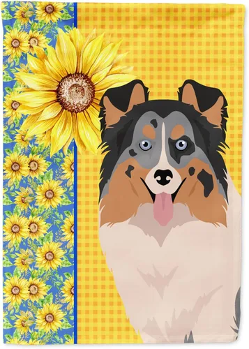 Vista 12 de Caroline's Treasures WDK5313GF Bandera de jardín con diseño de girasoles de verano, color negro y tostado, Airedale Terrier para buzón, bandera