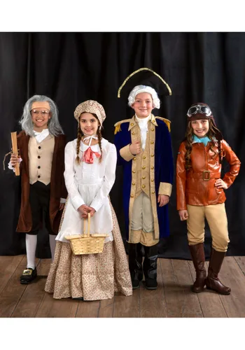 Vista 3 de Disfraz traje de George Washington para niño Multicolor