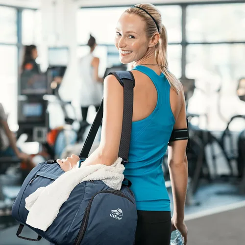 Vista 7 de G4Free Mochila de lona de 40L de tres usos para gimnasio, mochila para hombre y mujer, mochila deportiva con compartimento para zapatos, mochila