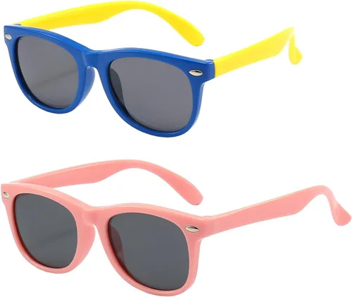 Vista 29 de FANNYGO Paquete de 3 lentes de sol polarizados para niños y niñas de 3 a 10 años Negro